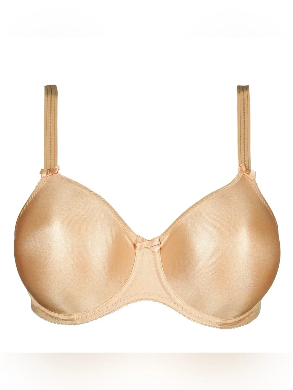Prima Donna Satin Seamless Full Cup Bra Cognac 40G NWT Minimizer